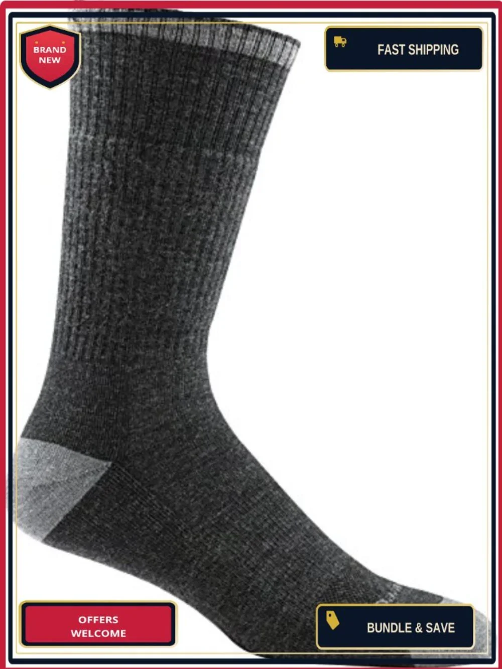 Merino Wool Hiking Socks Over Calf Cushion Men's Athletic Socks